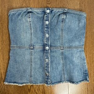 Jean crop top